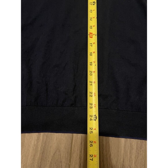 Jared Lang Sweater Mens XXL Blue Solid Pullover Sweatshirt 100% Cotton NWT - Picture 8 of 9